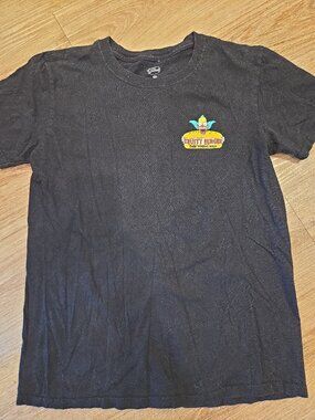 Vintage The Simpsons Krusty Burger Black Graphic Print T-Shirt